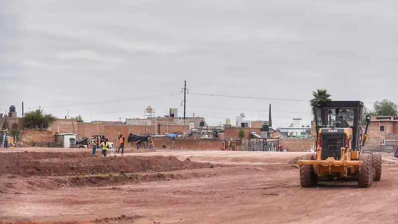 Construcción de viviendas del Bienestar en Durango